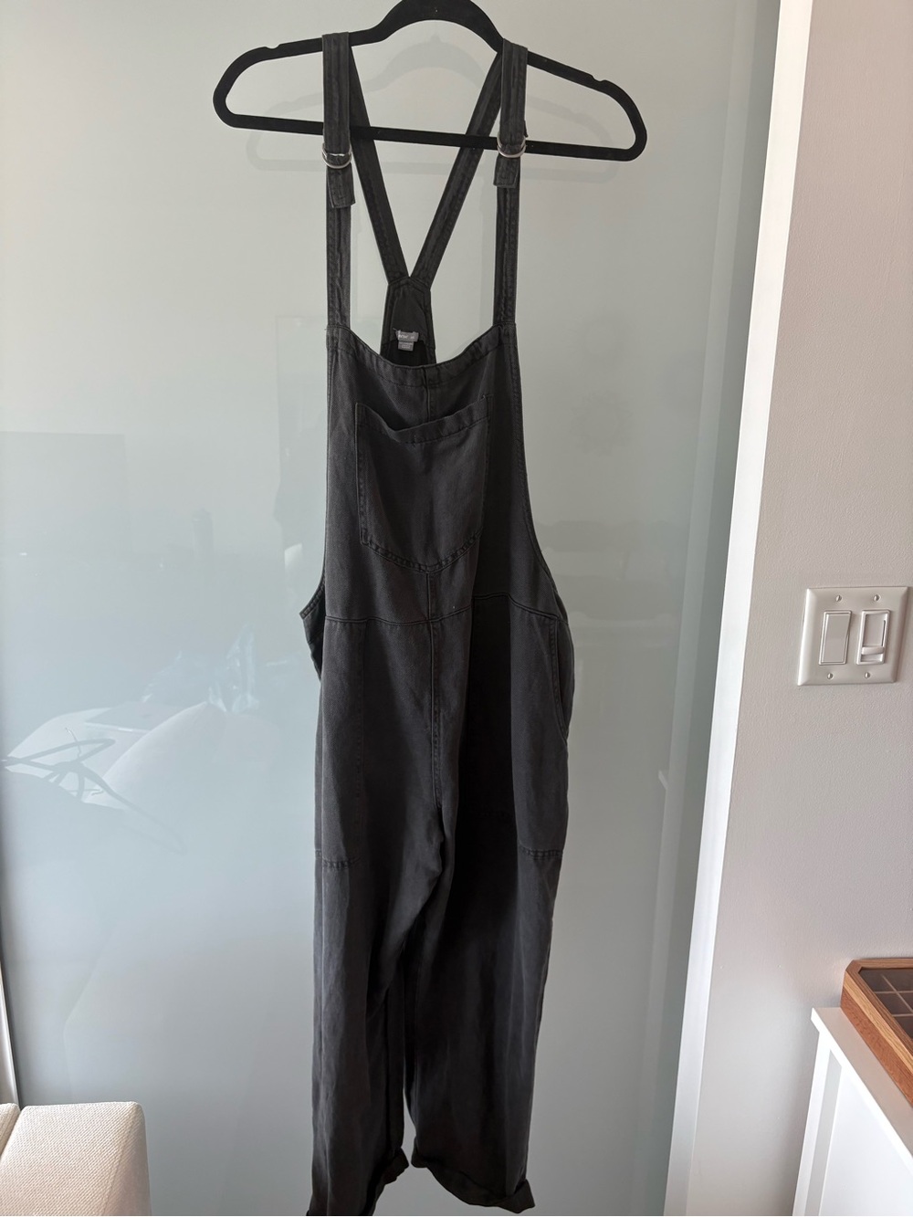 NWT aerie Relaxed Fit Black Overalls
